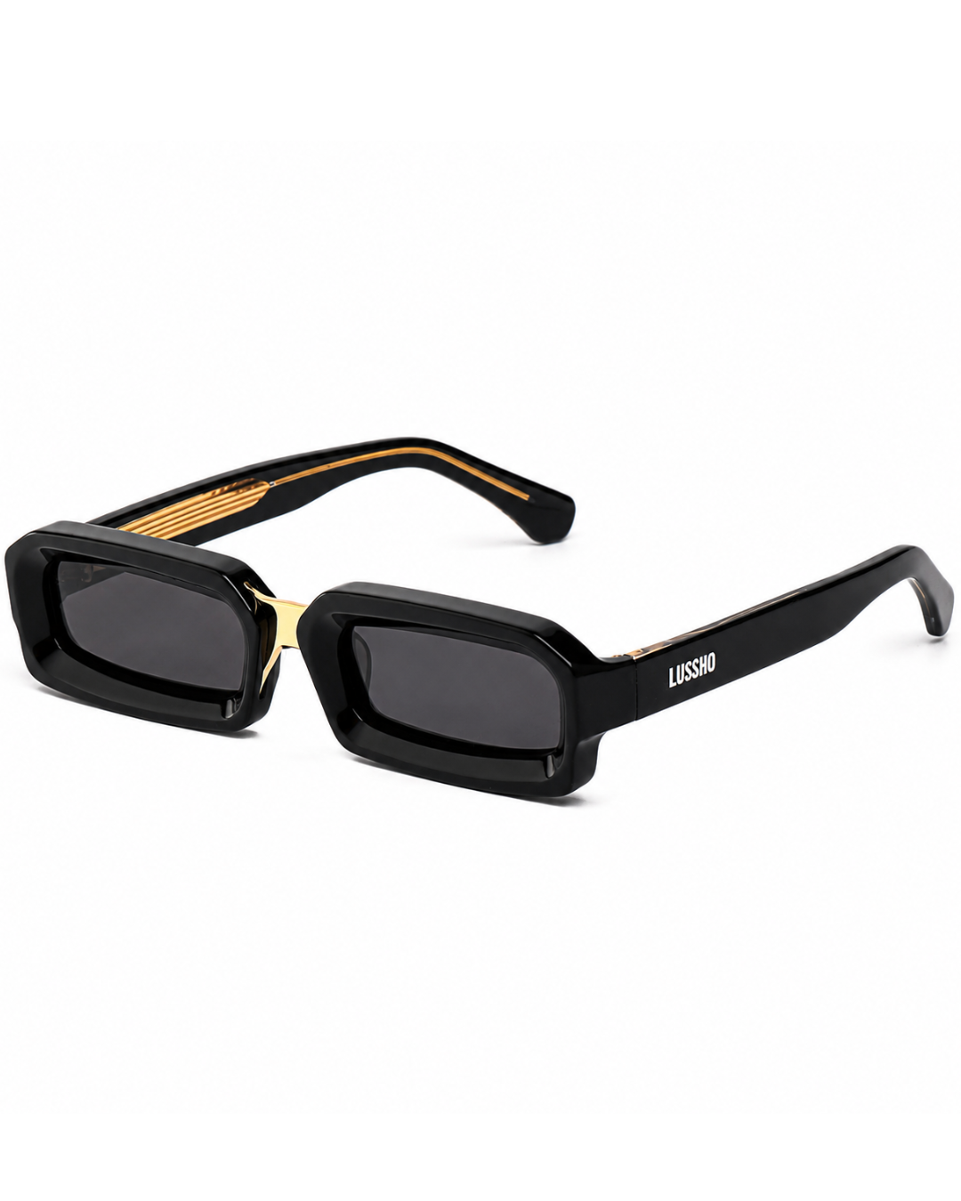 LUSSHO Noir Sunglasses - Acetate frames, Polarized lens + UV400