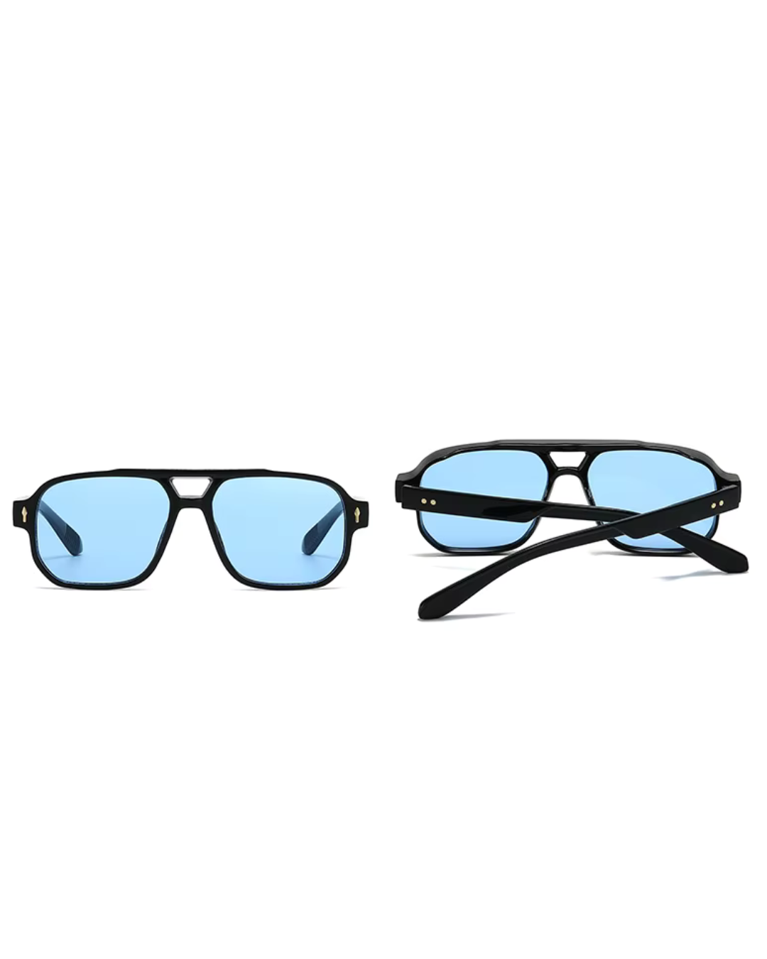 Unisex Sunglasses - Soft Blue | UV400 Protection + Leather case included